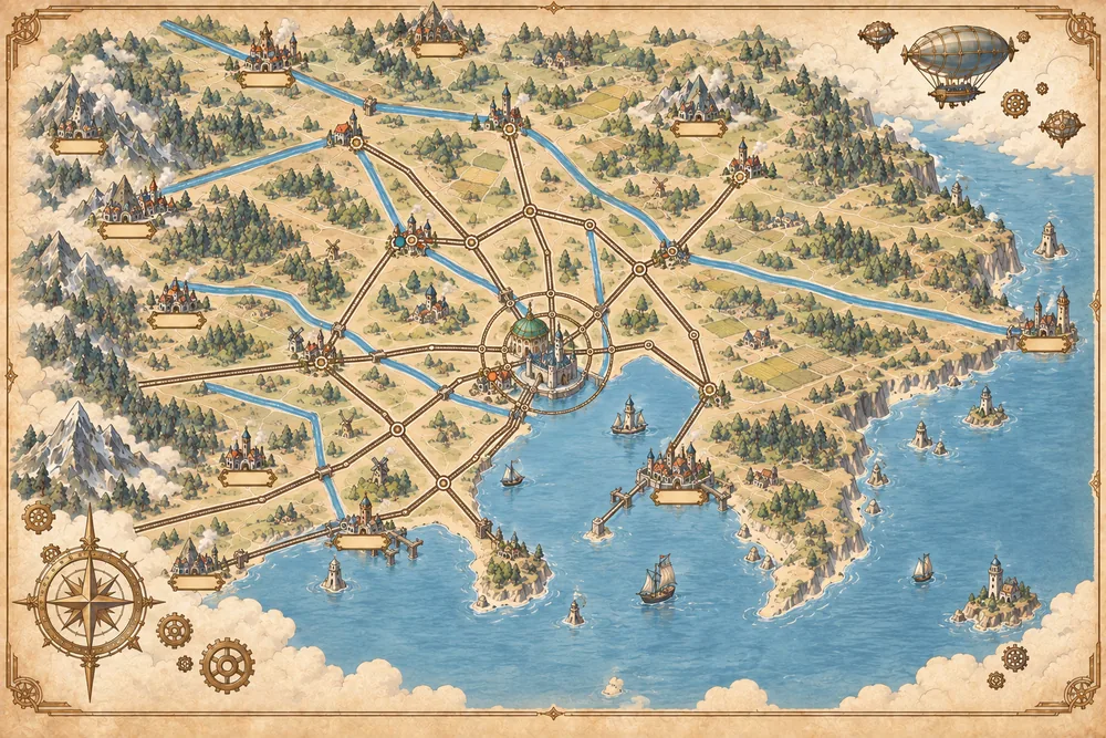 レゾニアの地図